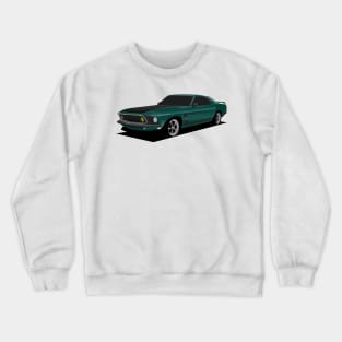 Green Mustang Boss Crewneck Sweatshirt